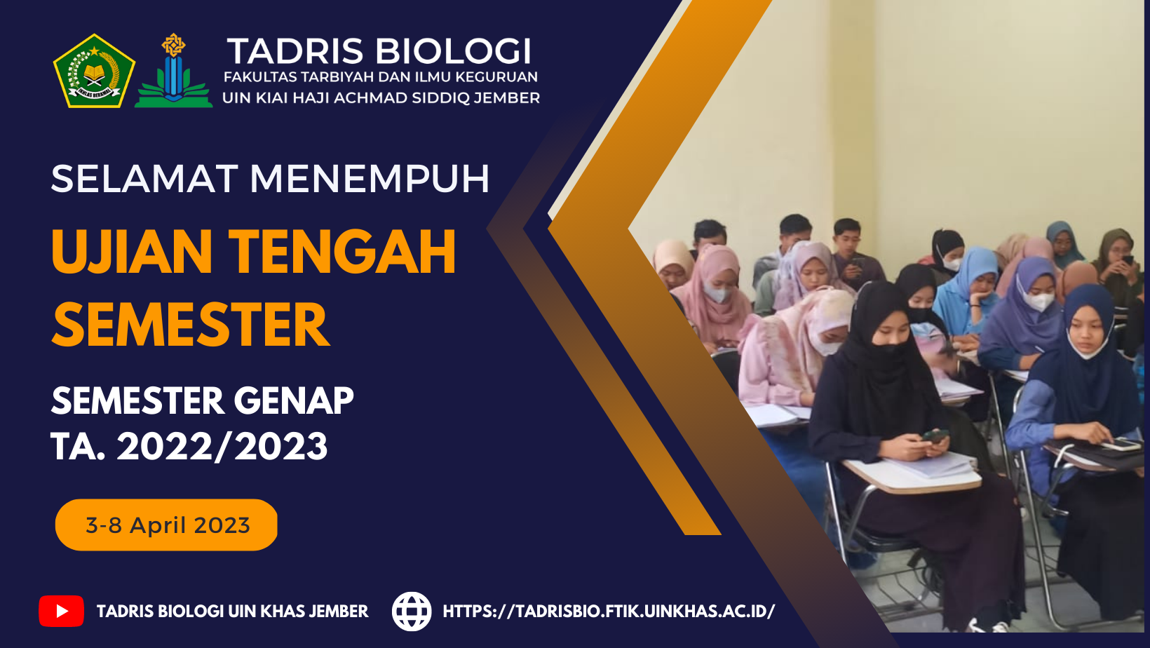 SELAMAT MENEMPUH UJIAN TENGAH SEMESTER, GENAP T.A. 2022/2023